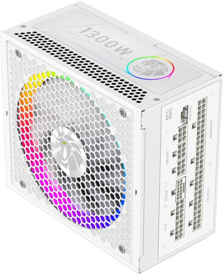 Gamemax PSU | RGB 850G WH | 850 W | Gold | Baltas | Full Modular
