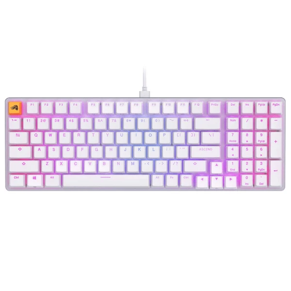 Klaviatūra Glorious PC GMMK 2 Glorious Fox Linear EN, balta