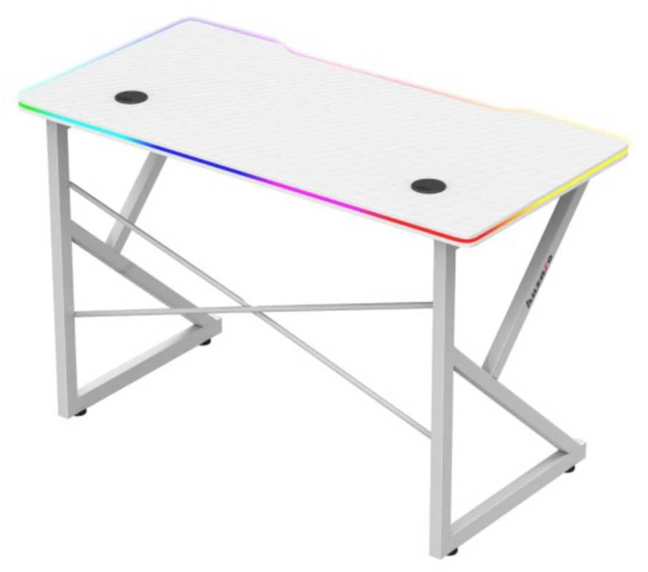 Žaidimų stalas „Huzaro Hero 1.7 RGB Baltas“, baltas