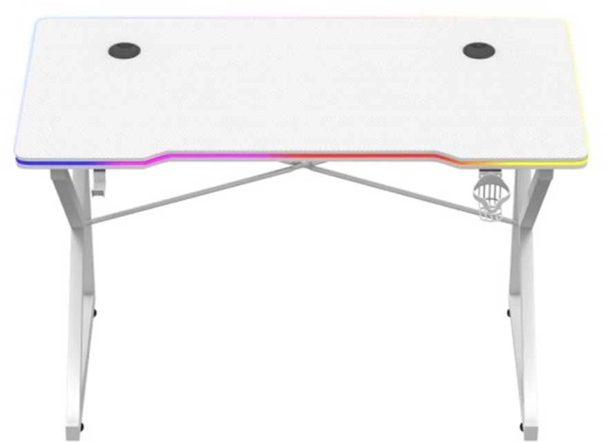 Žaidimų stalas „Huzaro Hero 1.7 RGB Baltas“, baltas