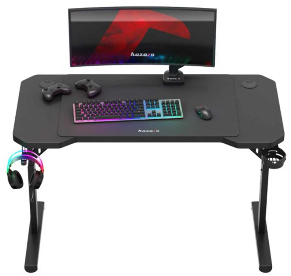 Žaidimų stalas „HUZARO Hero 2.6“, juodas