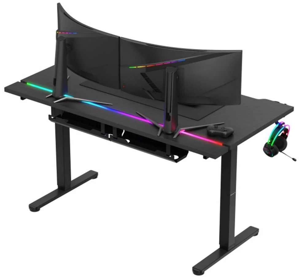 Huzaro Hero 8.7 RGB Electric Gaming Desk – Juodas