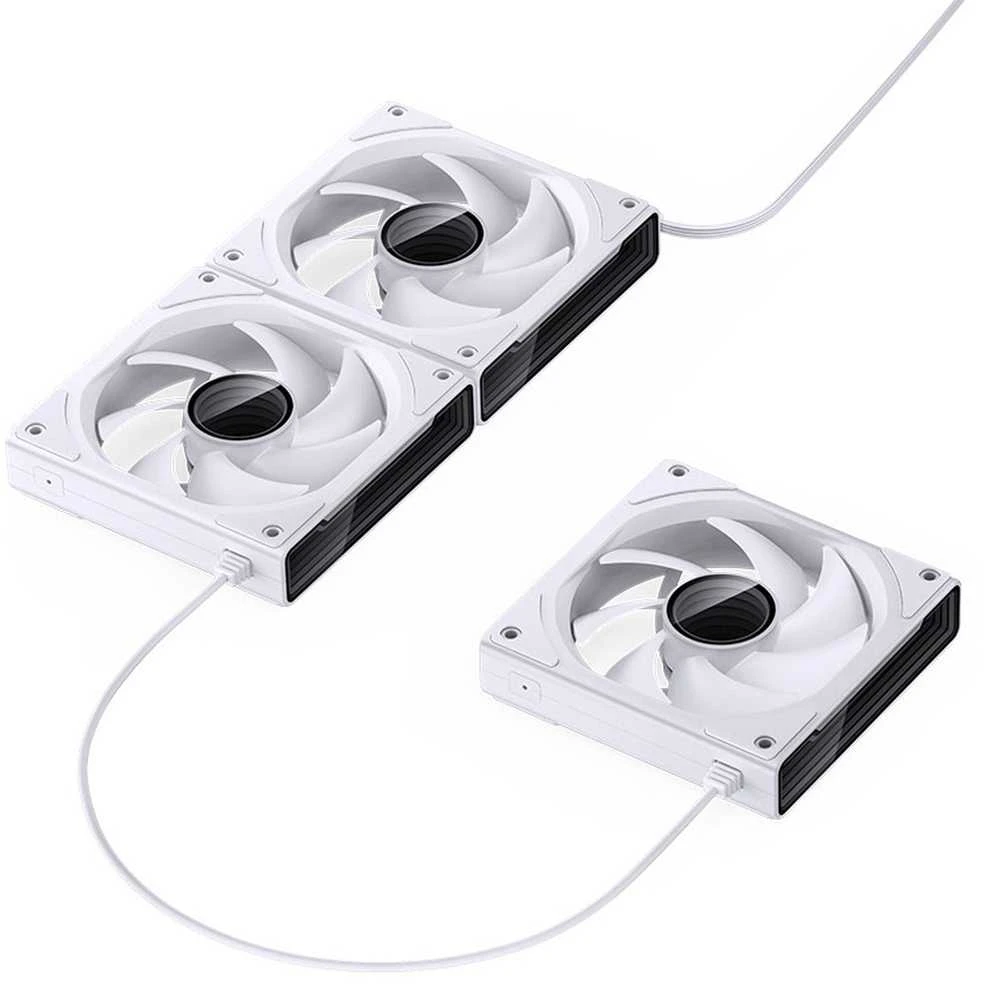 Jonsbo ZK-120W PWM korpuso ventiliatorius, A-RGB – 120mm, baltos spalvos, 3er-Pack