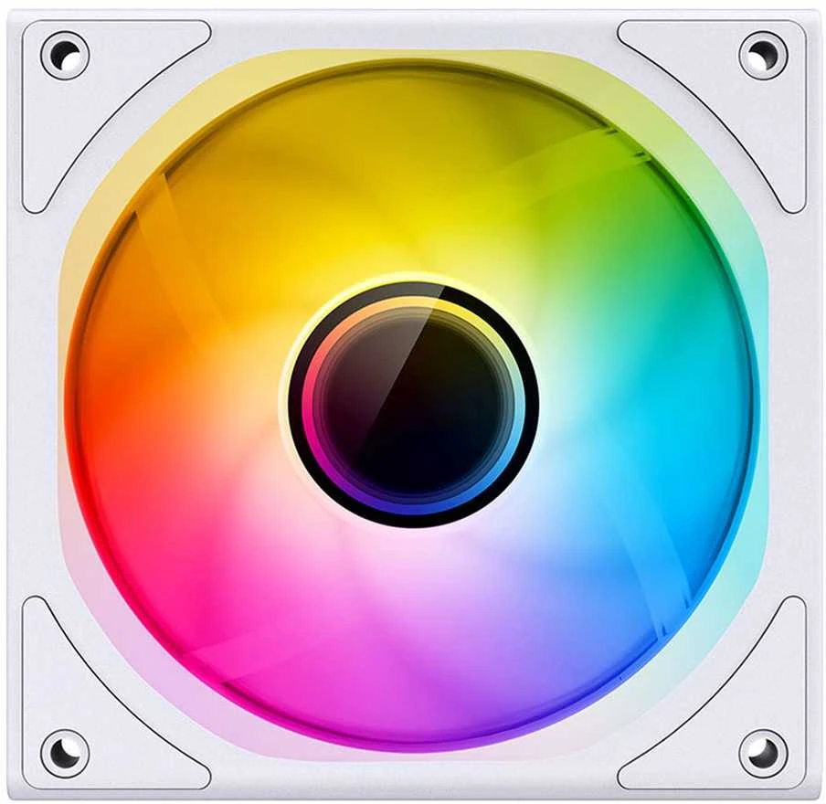Jonsbo ZK-120W PWM korpuso ventiliatorius, A-RGB – 120mm, baltos spalvos, 3er-Pack