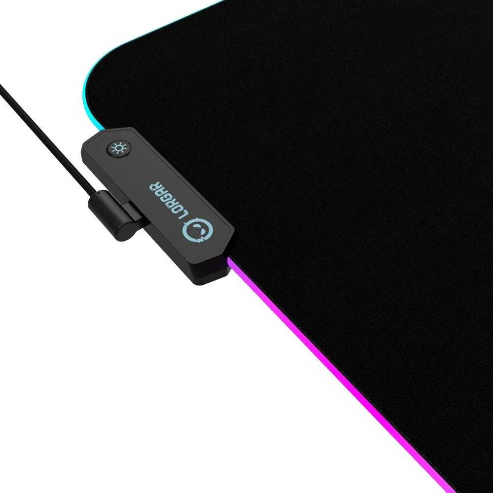 Lorgar Steller 919, Pelės kilimėlis žaidimams, Didelės spartos paviršius, neslystantis guminis pagrindas, RGB apšvietimas, USB jungtis, Lorgar WP Gameware palaikymas, dydis: 900mm x 360mm x 3mm, svoris 0,635kg