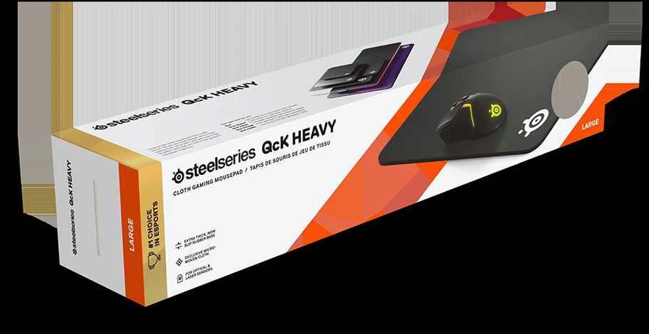Kilimėlis SteelSeries | QcK heavy | Pelė žaidimams pad | 450 x 400 x 6 mm | Juodas