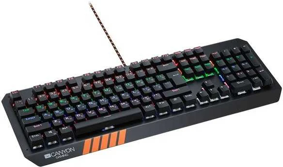 Mechaninė klaviatūra žaidimams Canyon Hazard GK-6, Mėlyna Switch, LED, RU išdėstymas