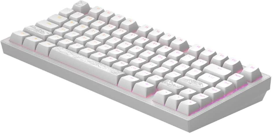 Klaviatūra Dark Project ALU81A Terra Nostra Baltas, G3MS Moonstone Switch, RU