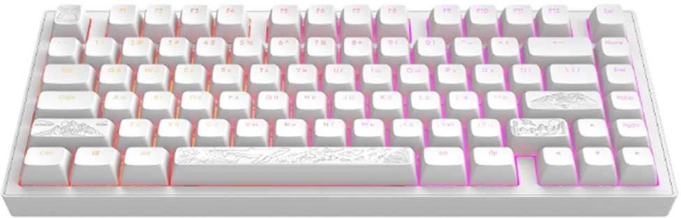 Klaviatūra Dark Project ALU81A Terra Nostra Baltas, G3MS Moonstone Switch, RU