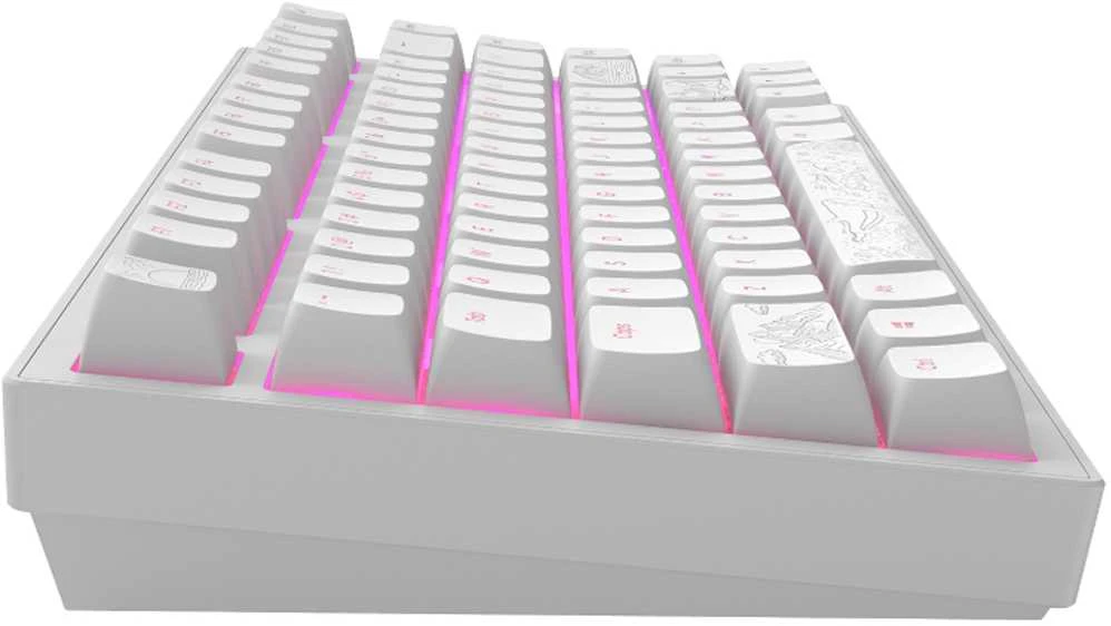 Klaviatūra Dark Project ALU Terra Nostra Baltas su laidu