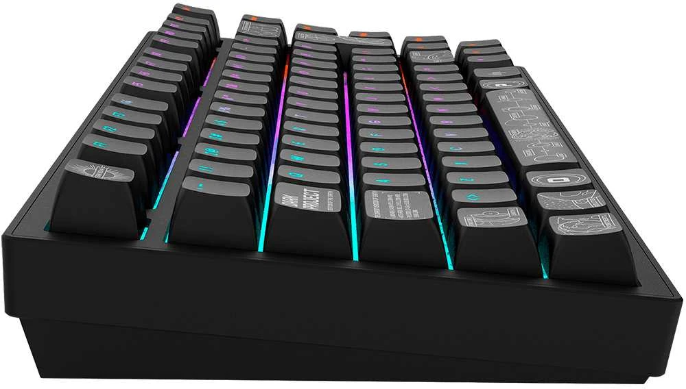 Klaviatūra Dark Project ALU81A Terra Nova (Juoda) ISO išdėstymas