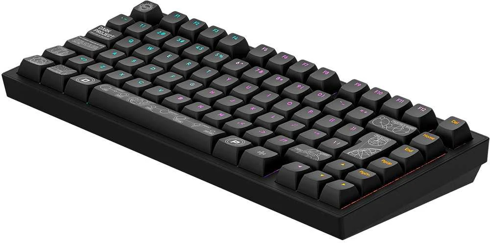Klaviatūra Dark Project ALU81A Terra Nova (Juoda) ISO išdėstymas