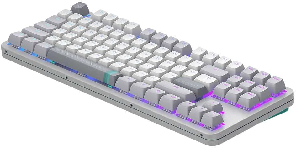 Klaviatūra Dark Project ALU87A dienos šviesa, G3MS cirkonio jungiklis, RU