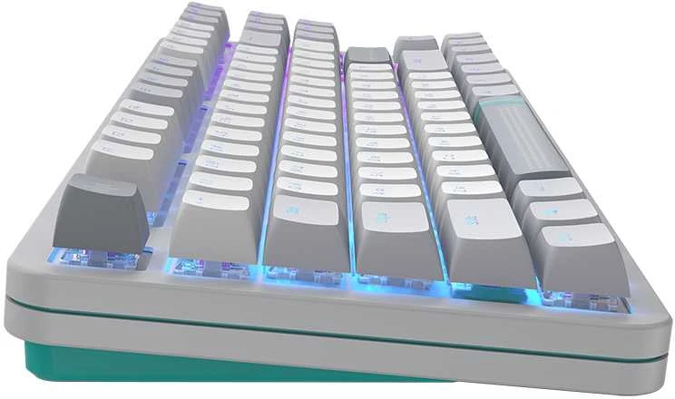 Klaviatūra Dark Project ALU87A dienos šviesa, G3MS cirkonio jungiklis, RU