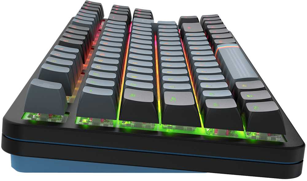 Klaviatūra Dark Project ALU87A (Midnight) ISO išdėstymas - G3MS Zircon Switches