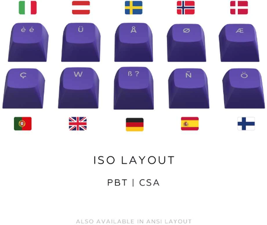 Klaviatūra Dark Project ALU87B (Celestial) ISO išdėstymas - G3MS Voidstone Switches