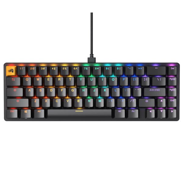 Glorious PC Gaming Race GMMK 2 TKL klaviatūra | 65%, Hot-swap, Fox Switches, US, juoda