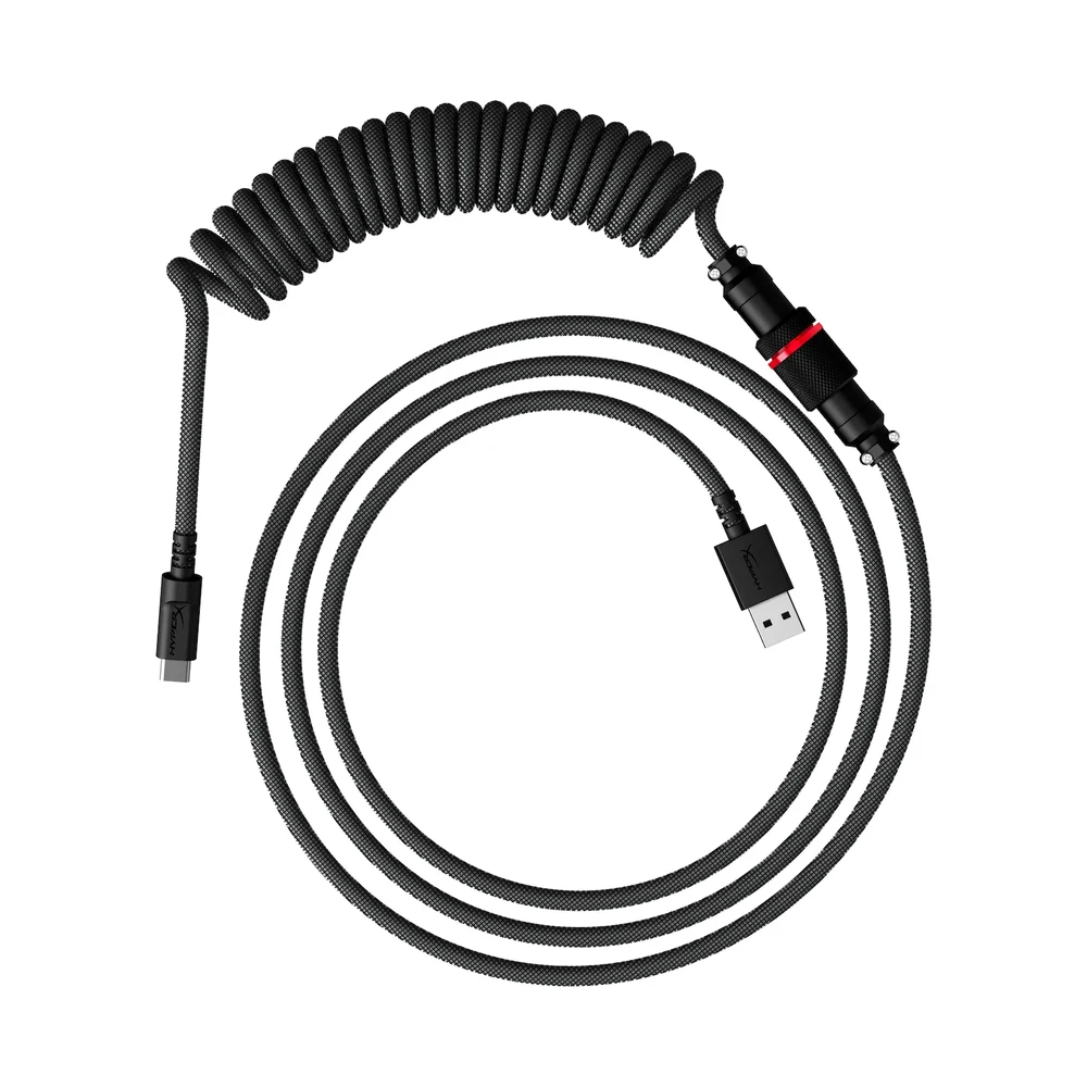 Hewlett Packard (HP) HP HyperX USB-C suvyniotas kabelis pilkas-Juodas