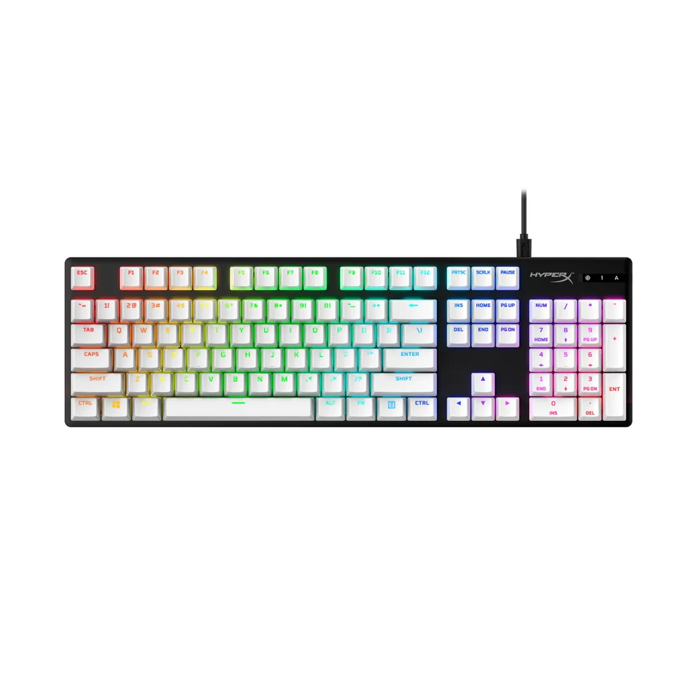 Pakaitiniai klavišai HyperX Full key Set Keycaps, baltos spalvos