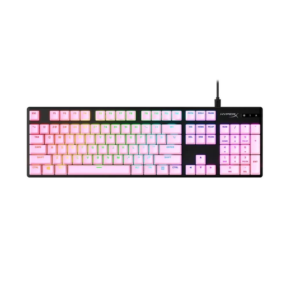 Pakaitiniai klavišai HyperX Full key Set Keycaps, rožinės spalvos