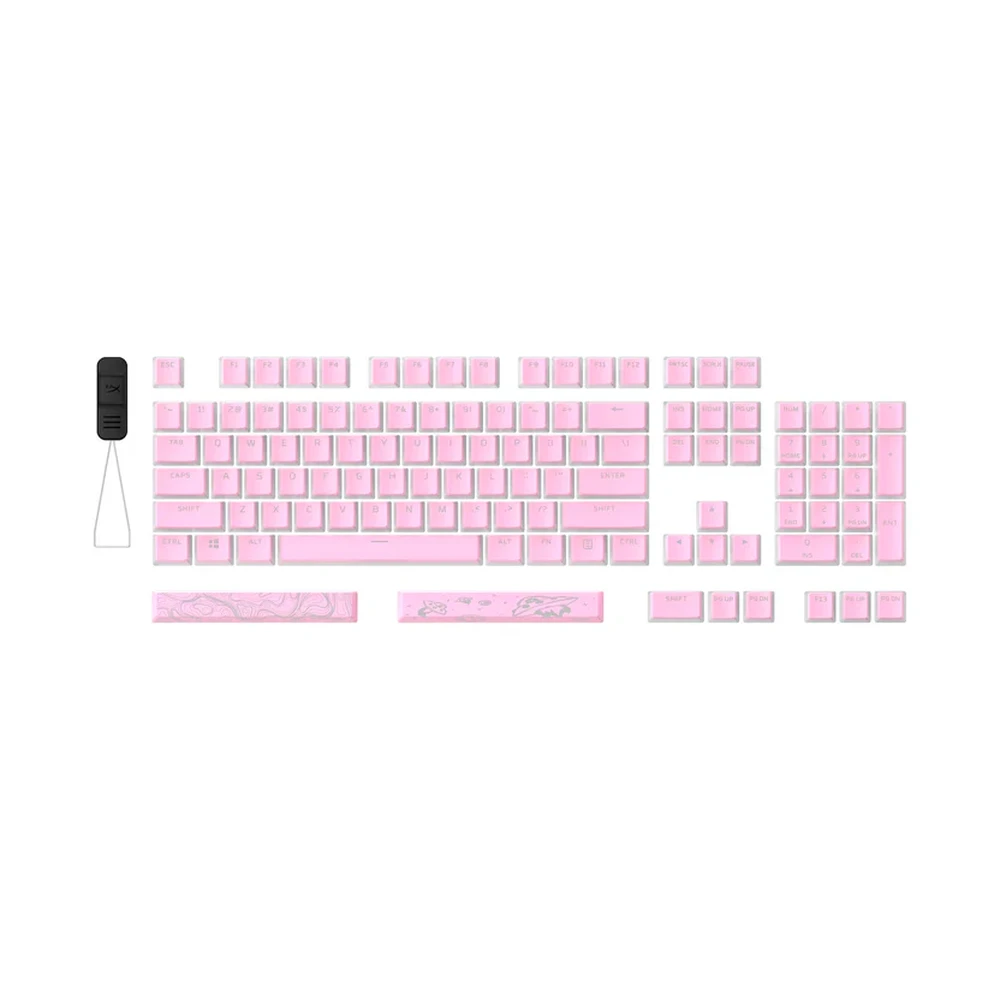 Klaviatūra Hewlett Packard (HP) HP HyperX Rožinė Pudding Keycaps 2-US