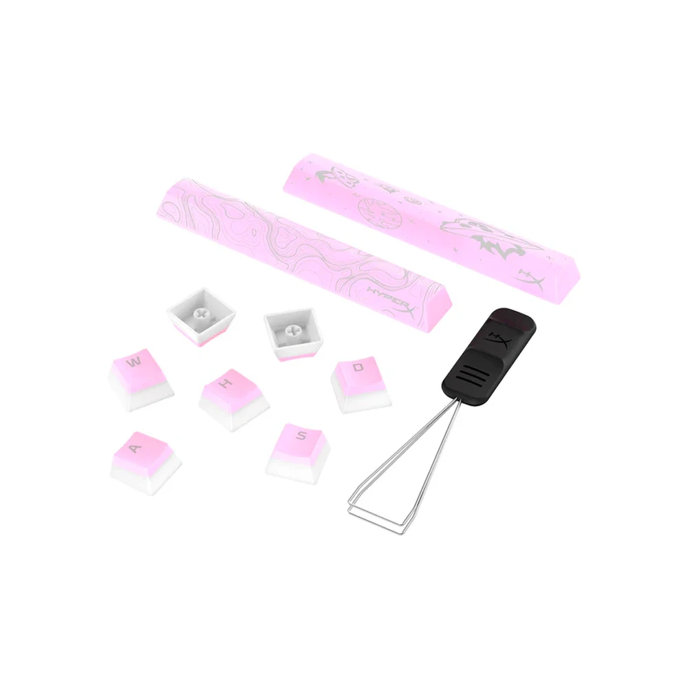 Klaviatūra Hewlett Packard (HP) HP HyperX Rožinė Pudding Keycaps 2-US