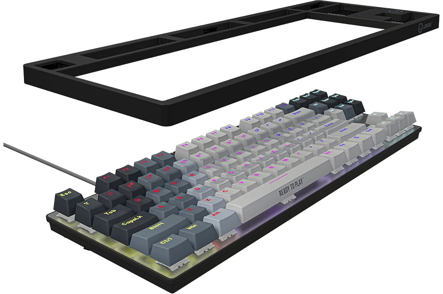 LORGAR Azar 514TKL, su laidu RGB mechaninė klaviatūra žaidimams, baltas, EN išdėstymas