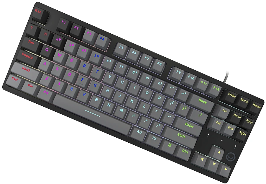 LORGAR Azar 514TKL, su laidu RGB mechaninė klaviatūra žaidimams, juodas, EN išdėstymas