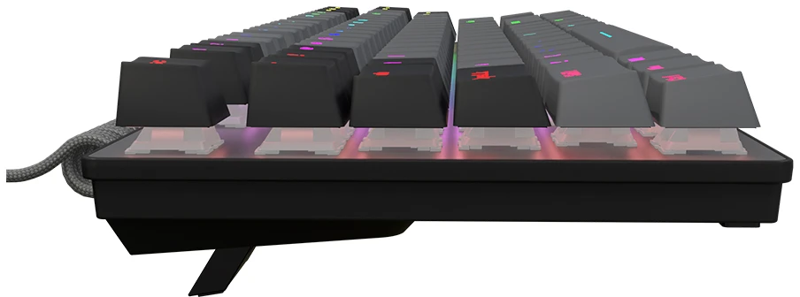 LORGAR Azar 514TKL, su laidu RGB mechaninė klaviatūra žaidimams, juodas, EN išdėstymas