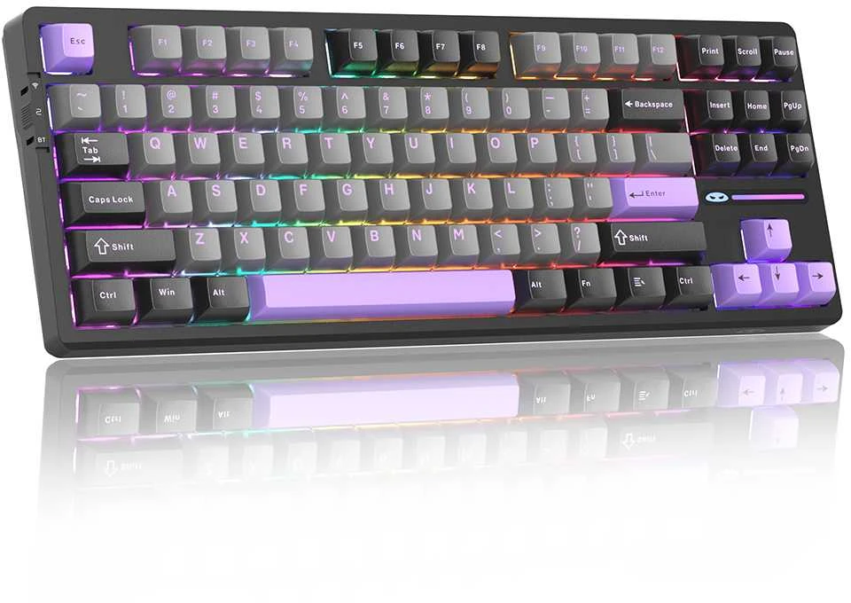 Klaviatūra Magegee Light87 Dark Violetinė, RGB, Mėlyna Whale Switch, US