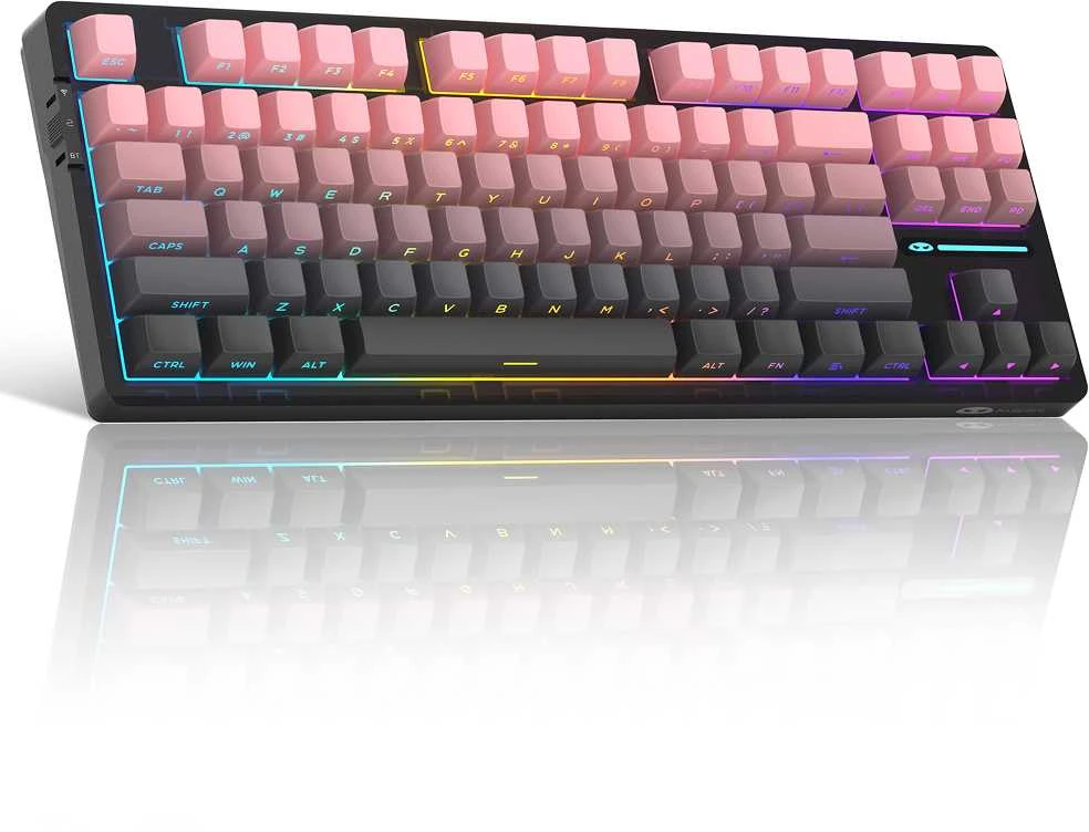 Klaviatūra Magegee Light87 Star Rožinė, RGB, Mėlyna Whale Switch, US