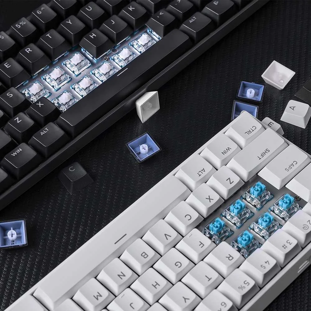 MCHOSE Ace 60 Pro laidinė magnetinė žaidimų klaviatūra | TTC Uranus Magnetic Switch-SE | Juodas