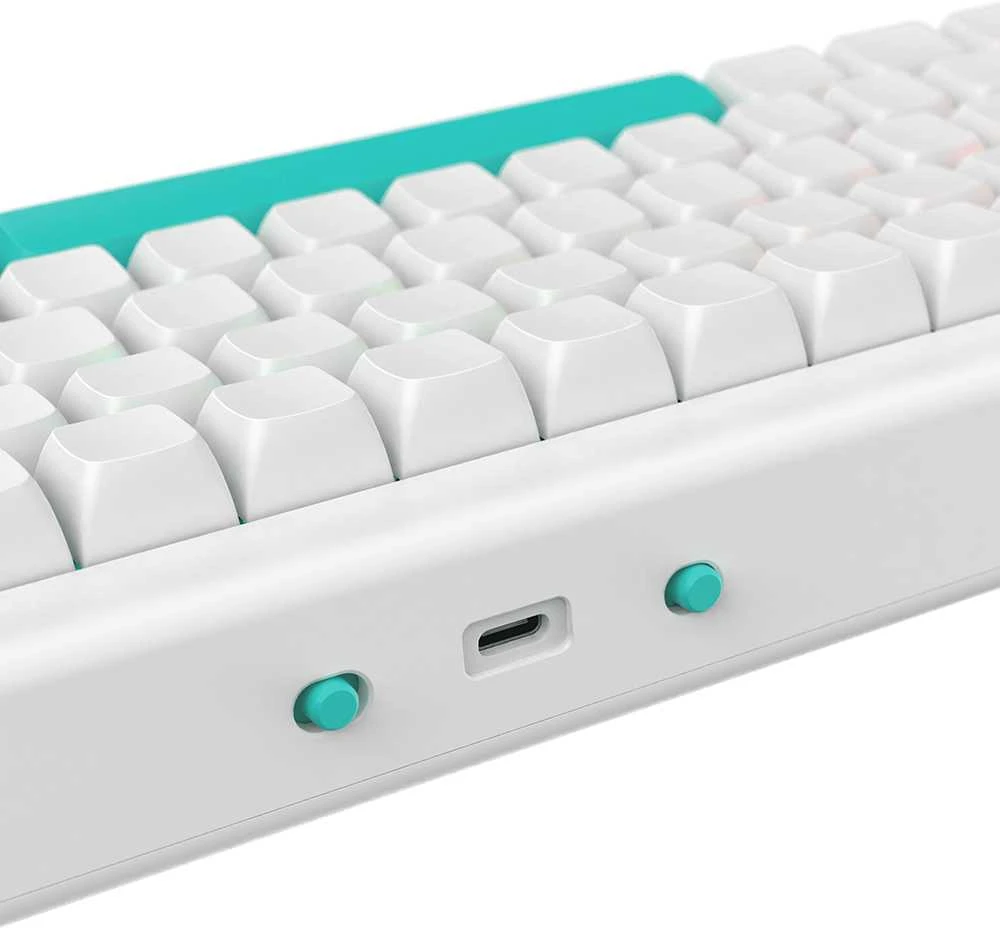 Klaviatūra Nubi NK68 PRO Baltas, G3MS Aquamarine Switch, US