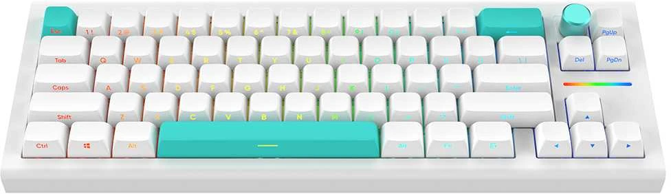 Klaviatūra Nubi NK68 PRO Baltas, G3MS Aquamarine Switch, US