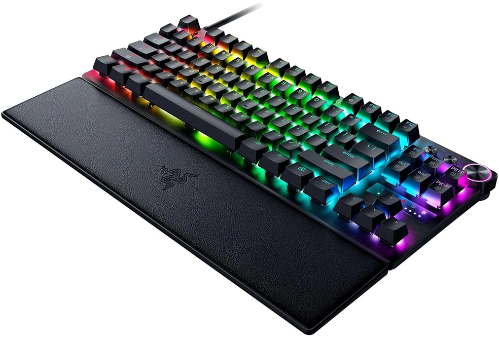 Razer Huntsman V3 Pro Tenkeyless 8KHz | Klaviatūra žaidimams | su laidu | US | Razer Analog Optical Switch Gen-2 | Juodas