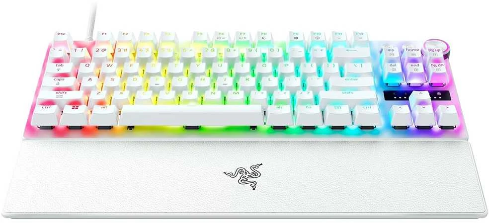 Razer Huntsman V3 Pro Tenkeyless 8KHz | Klaviatūra žaidimams | su laidu | US | Razer Analog Optical Switch Gen-2 | Baltas