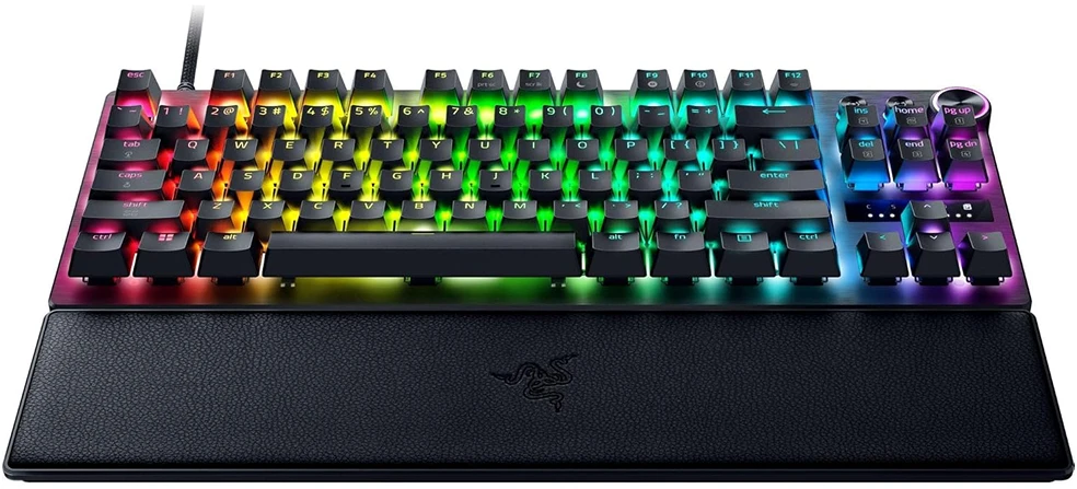 Razer Huntsman V3 Pro Tenkeyless 8KHz | Klaviatūra žaidimams | su laidu | US | Razer Analog Optical Switch Gen-2 | Juodas