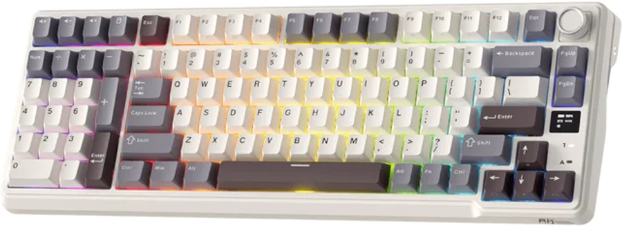 Klaviatūra ROYAL KLUDGE L98 Sandalwood Brown, Kreminis Switch, US