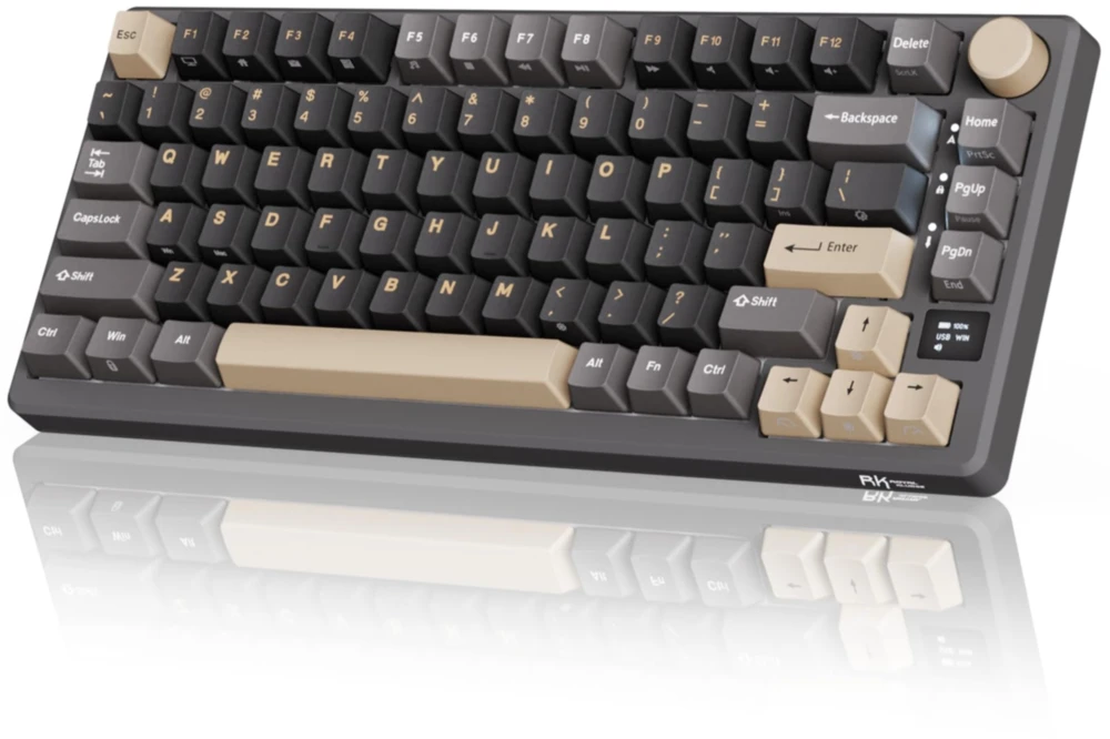 Klaviatūra Royal Kludge RK M75 (Phantom) - RK Creamy Switches