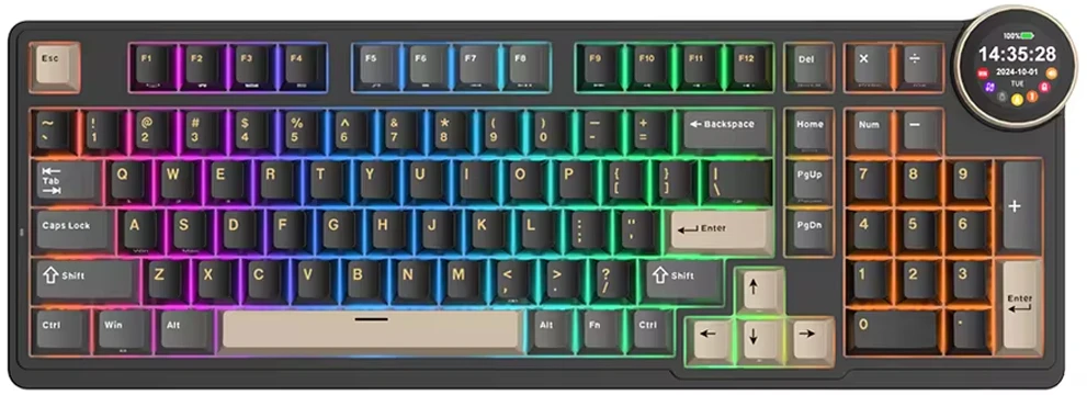 Klaviatūra Royal Kludge N99 (Phantom) - RK Violet Switches