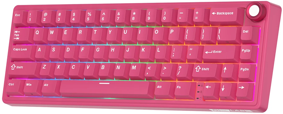 CREAM Klaviatūra Royal Kludge R65 (Berry raudona) - RK kreminiai jungikliai