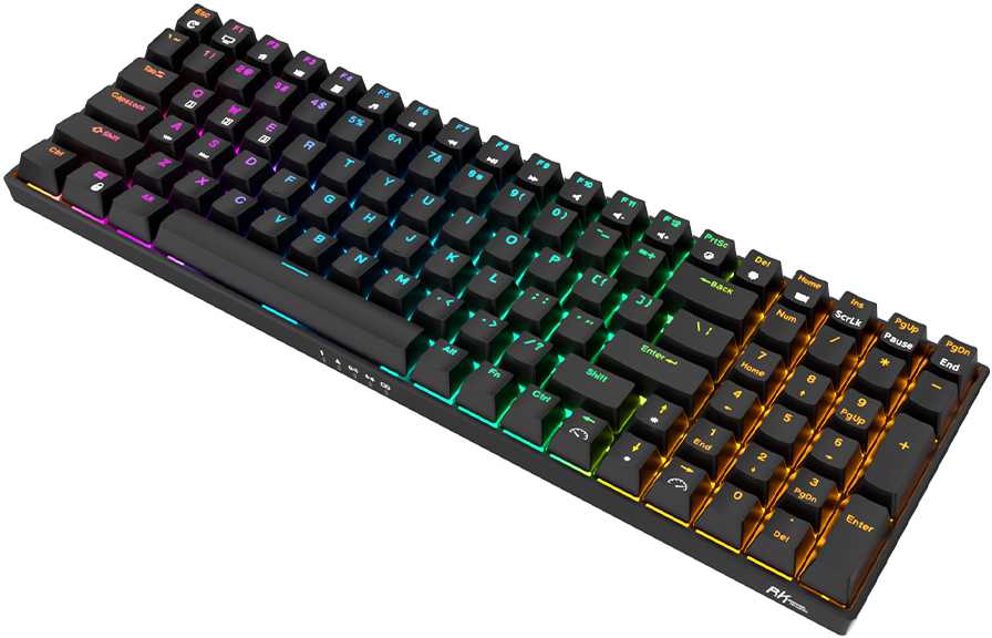 Royal Kludge RK100 juoda belaidė klaviatūra | 96%, Hot-swap, Brown Switches, US