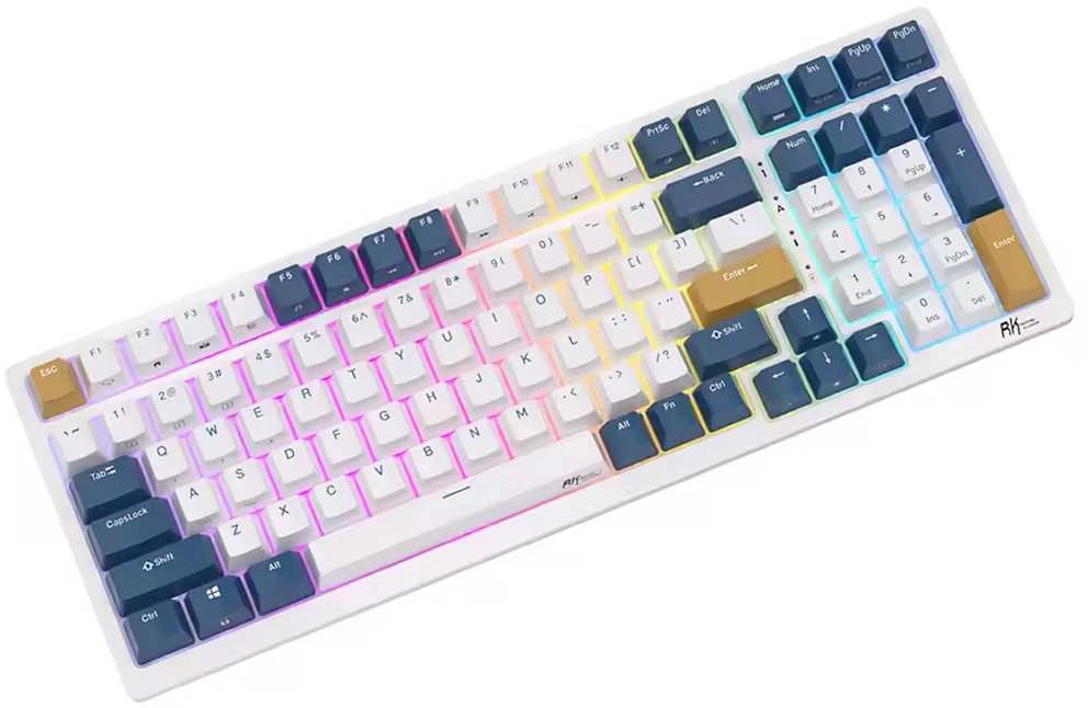 Royal Kludge RK98 RGB Klein Mėlyna belaidė klaviatūra | 98%, Hot-swap, Mėlyna switches, US