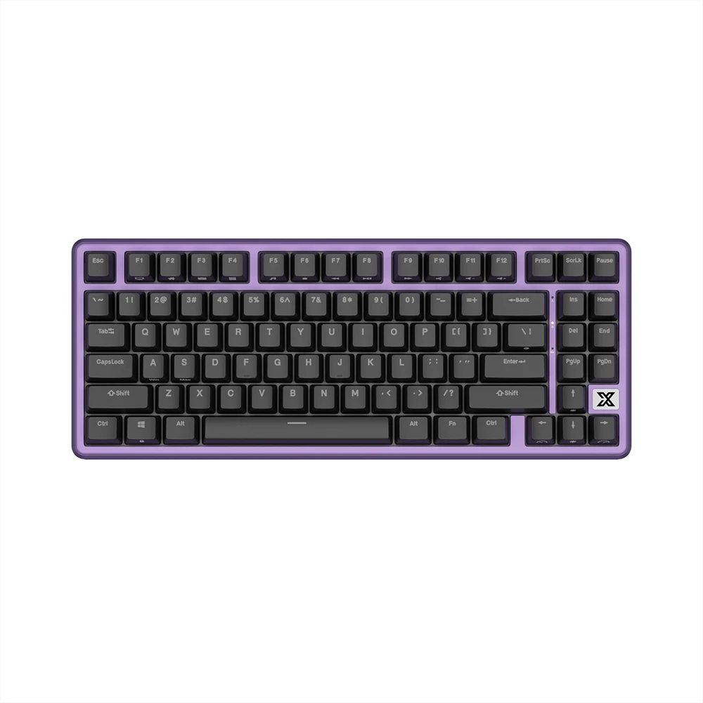 Royal Kludge RK X87 Blackberry Mousse laidinė klaviatūra| 87%, Hot-swap, Kreminis switches