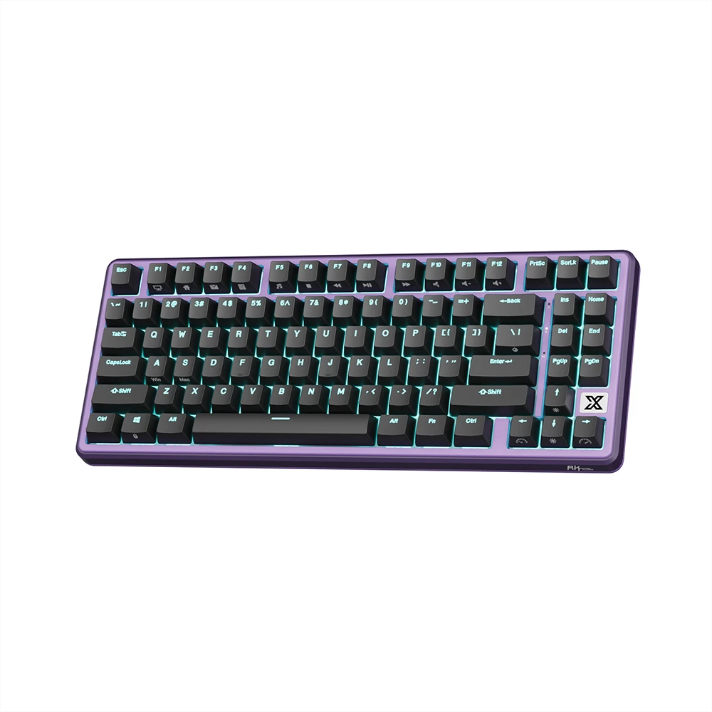 Royal Kludge RK X87 Blackberry Mousse laidinė klaviatūra| 87%, Hot-swap, Kreminis switches