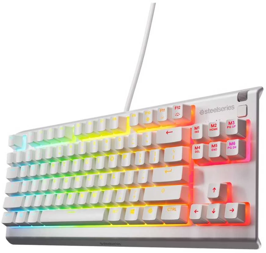 STEELSERIES Apex 3 TKL klaviatūra, Balta, JAV