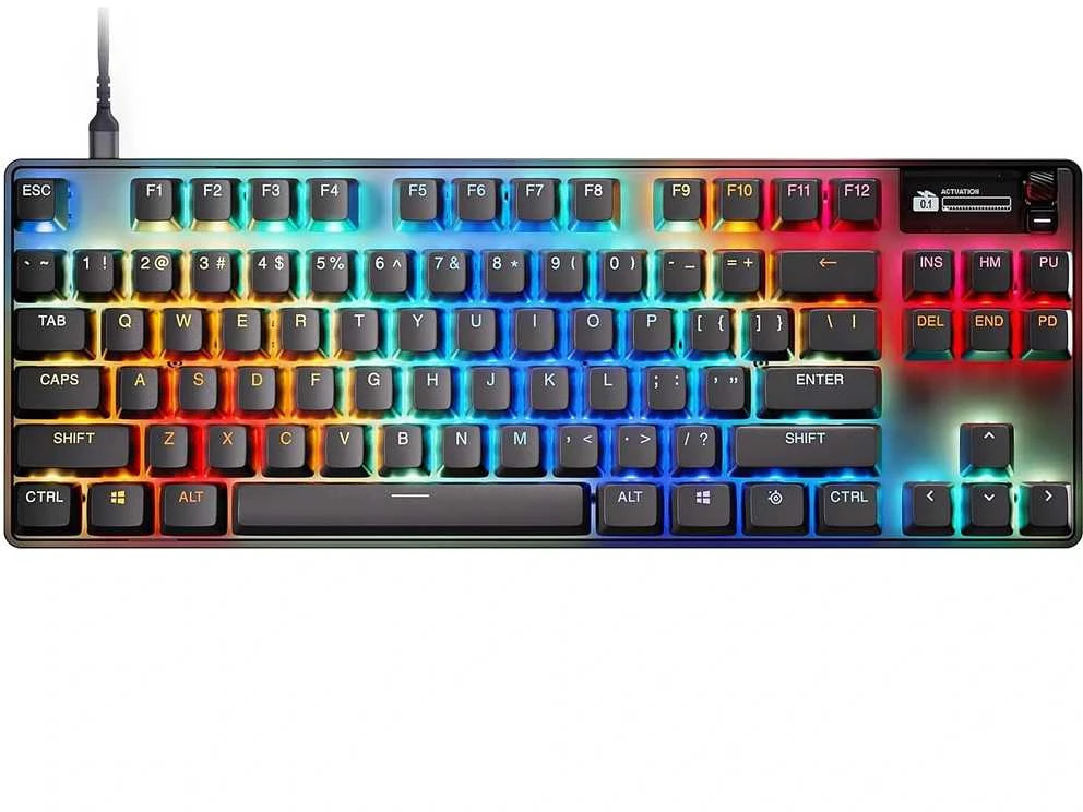 SteelSeries Apex Pro TKL Gen 3 | Klaviatūra žaidimams | su laidu | US | Juodas | USB-C | OmniPoint 3.0 Adjustable HyperMagnetic Switches