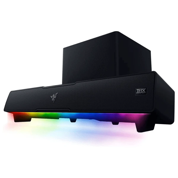Kompiuterio kolonėlės Razer | Gaming Soundbar | Leviathan V2 | Bluetooth | Belaidė jungtis | Juodas