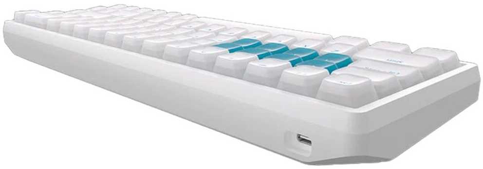 Lamzu Atlantis Pro Magnetic Switch Žaidimų Klaviatūra baltos spalvos