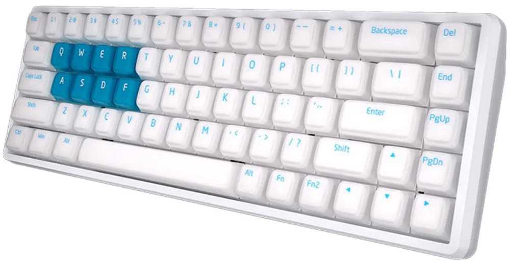Lamzu Atlantis Pro Magnetic Switch Žaidimų Klaviatūra baltos spalvos